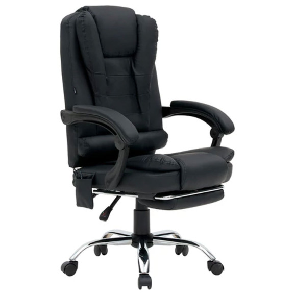 Кресло офисное Null, черный, 6 массажных модулей - фото 1