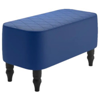 Настоящее фото товара Банкетка Лотик, экокожа, синий, произведённого компанией ChiedoCover