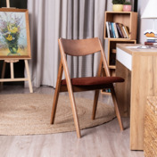 Фотография в интерьере товара Стул Clack, букле Lanvin 497, ножки бук морилка светлый орех от компании ChiedoCover.