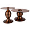 Настоящее фото товара Набор журнальных столиков Facade, коричневый, медный, произведённого компанией ChiedoCover