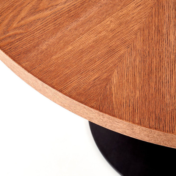 Стол круглый Symbol, орех, ножки черные Стол круглый Symbol, орех, ножки черные - фото 2