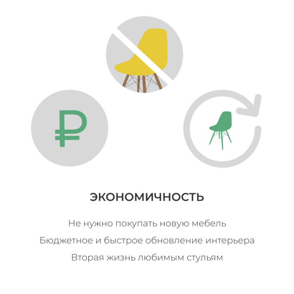 Чехол Е07 на стул Eames, горчичный - фото 7