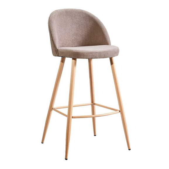 Барный стул Амазар бежевый, дерево - фото 1