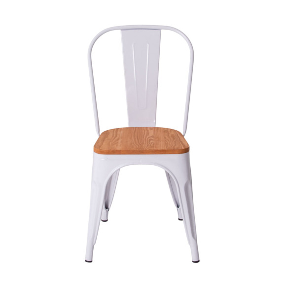 Стул Tolix Wood, белый Стул Tolix Wood, белый - фото 2