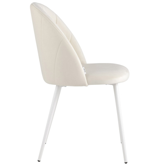Стул Логан SN, велюр, молочный, белый - фото 3