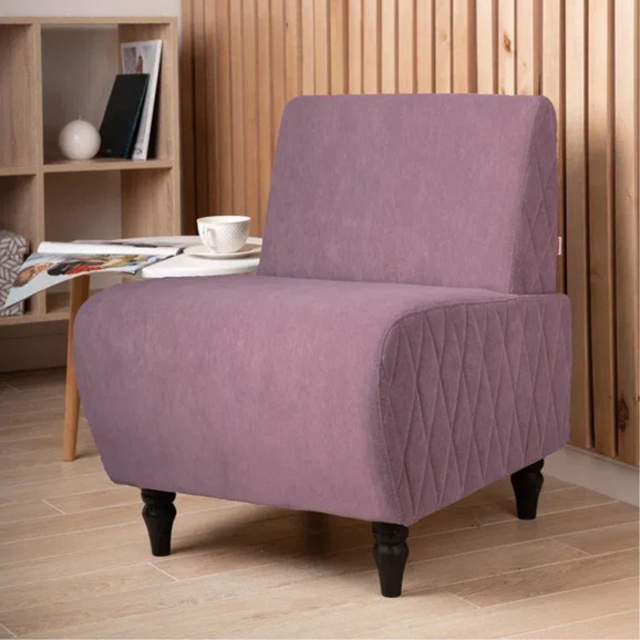 Кресло Лотик велюр, сиреневый - фото 5