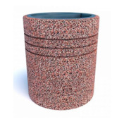 Фотография товара Урна бетонная уличная Гамбург, красно-серый гранит от компании ChiedoCover.