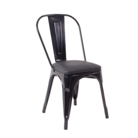 3D модель товара Стул Tolix Soft, черный, экокожа черная, произведённого компанией ChiedoCover