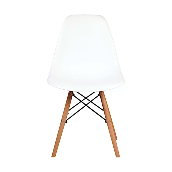 Стул пластиковый Eames DSW, белый, пластик - фото 2
