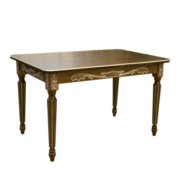 Стол раздвижной Гратти, массив бука, коричневый - фото 1