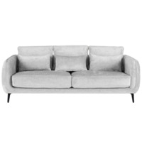 Фотография товара Диван Amsterdam трёхместный, светло-серый, черный от компании ChiedoCover.