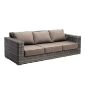 Фотография товара Боно диван из искусственного ротанга трехместный, графит от компании ChiedoCover.