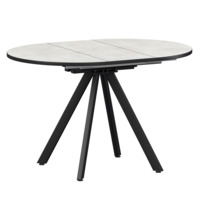 Настоящее фото товара Стол раздвижной Лаки мини 900+300мм, лофт, черный муар, произведённого компанией ChiedoCover