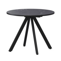 Настоящее фото товара Стол нераздвижной Лаки мини 900мм, даркстоун, черный муар, произведённого компанией ChiedoCover