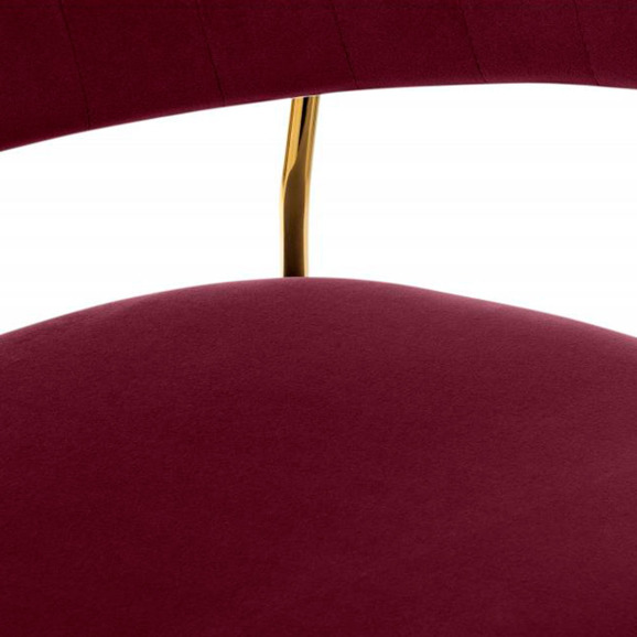 Стул на металлокаркасе Kamelia 1 wine red / gold - фото 5