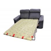 Фотография товара Диван Наполи двухместный раскладной, рогожка брауни 17, голубой от компании ChiedoCover.