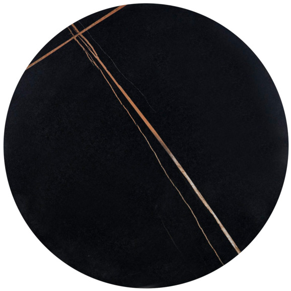 Журнальный столик Brook, чёрный мрамор, чёрный, золото - фото 2