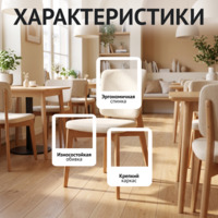Фотография товара Стул Сафир, велюр Коннект 01, ножки бук под лак от компании ChiedoCover.