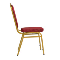 Штабелируемый стул Хит 20мм - золото, красная корона
