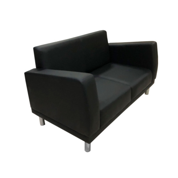 Диван Таура Люкс двухместный, черный Диван Таура Люкс двухместный, черный - фото 1