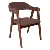 Фотография товара Полукресло Дольче, велюр Коннект 36, каркас старый орех от компании ChiedoCover.