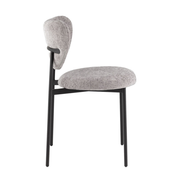 Стул Рина, шенилл серый - фото 2