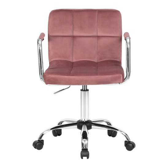 Офисное кресло Таварес, пудрово-розовый велюр - фото 4
