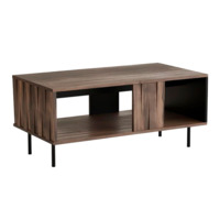 Фотография Стол журнальный Sector, орех, черный от производителя ChiedoCover, картинка продукции, реальное фото товара Настоящее фото товара Стол журнальный Sector, орех, черный, произведённого компанией ChiedoCover