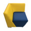 Настоящее фото товара Угловая секция Бальдор внутренняя, желто-синяя, произведённого компанией ChiedoCover