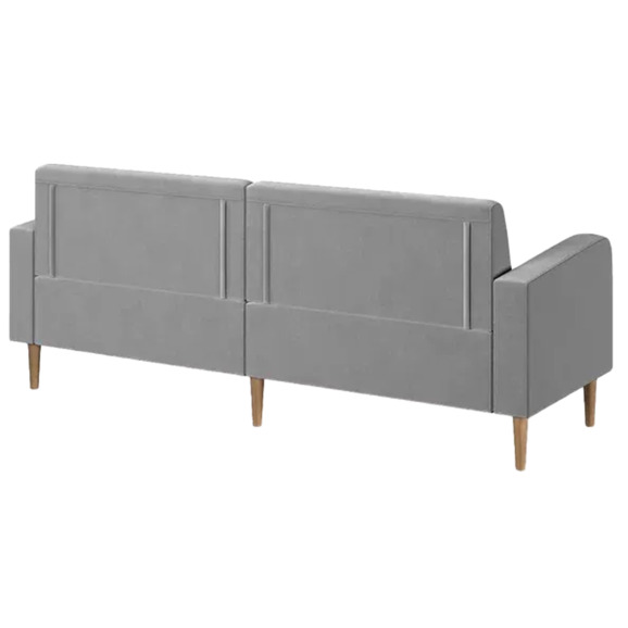 Диван Папилла, велюр, 182 см, светло-серый Диван Папилла, велюр, 182 см, светло-серый - фото 3