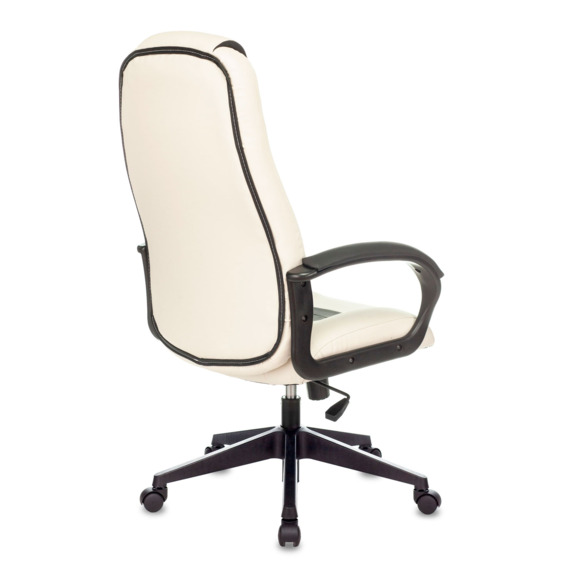Кресло игровое TopChairs ST-CYBER 8, белый/черный экокожа, крестовина пластик - фото 4