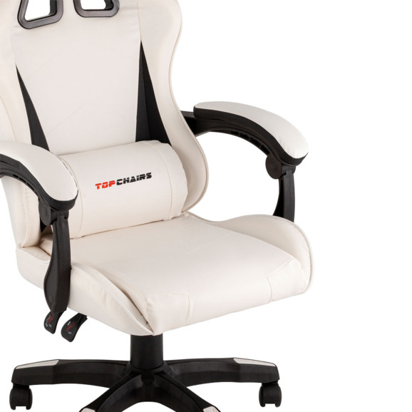 Кресло спортивное TopChairs Phantom, бело-черный Кресло спортивное TopChairs Phantom, бело-черный - фото 6