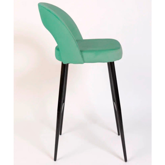 Стул Пиннате, барный, мятный, черный, велюр - фото 6