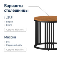 Фотография товара Стол Лофт-95, журнальный от компании ChiedoCover.