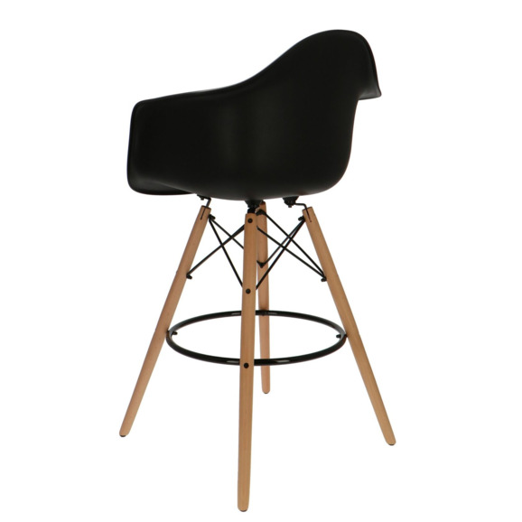  Кресло Eames DAW Барное Черное - фото 4