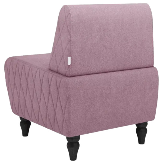 Кресло Лотик велюр, сиреневый - фото 3