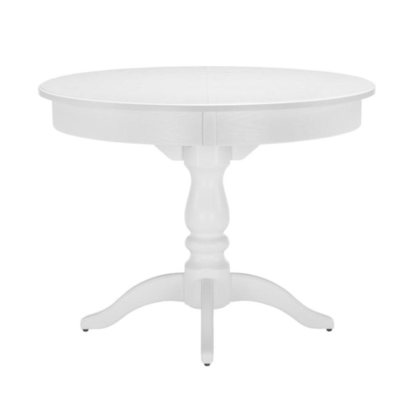 Деревянный стол Орден 100(140)х100х76 белый - фото 2