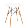 Стол круглый Eames DSW NEW, D70, белый