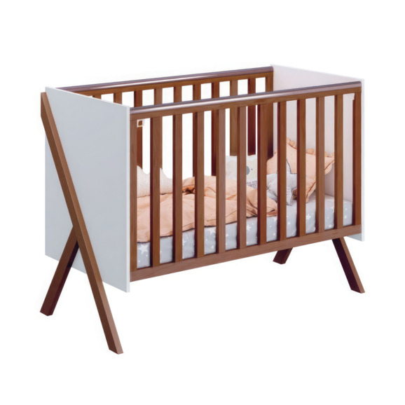 Кровать детская Polini Kids Porto 1300, белый-дуб крафт - фото 1