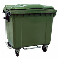 Настоящее фото товара Контейнер для мусора 1100 литров, с педалью, произведённого компанией ChiedoCover