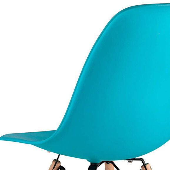 Стул пластиковый Eames, бук, бирюзовый - фото 5