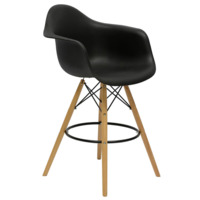 Настоящее фото товара Барный стул BAR, черный, произведённого компанией ChiedoCover