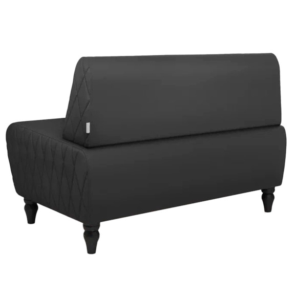 Диван Лотик, экокожа, черный - фото 3