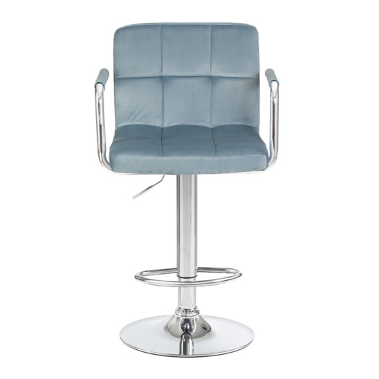 Барный стул Фолкрик, пудрово-голубой велюр - фото 4