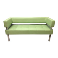 Настоящее фото товара Диван Сантур трехместный, фисташковый, произведённого компанией ChiedoCover