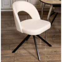 Фотография товара Стул Пиннате, пирамида, молочный, черный, букле от компании ChiedoCover.