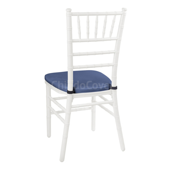 Подушка 01 для стула Кьявари, 3см, кожзам синий - фото 2