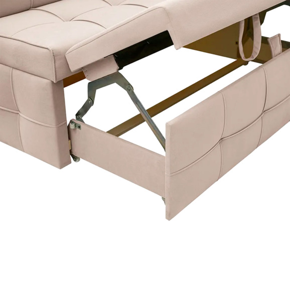 Угловой диван для кухни Атлант Плюс, бежевый, правый - фото 6