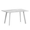 Стол нераздвижной Рольф, лавант, белый муар