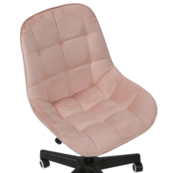 Стул Мускус, пластик, велюр, розовый, черный - фото 6